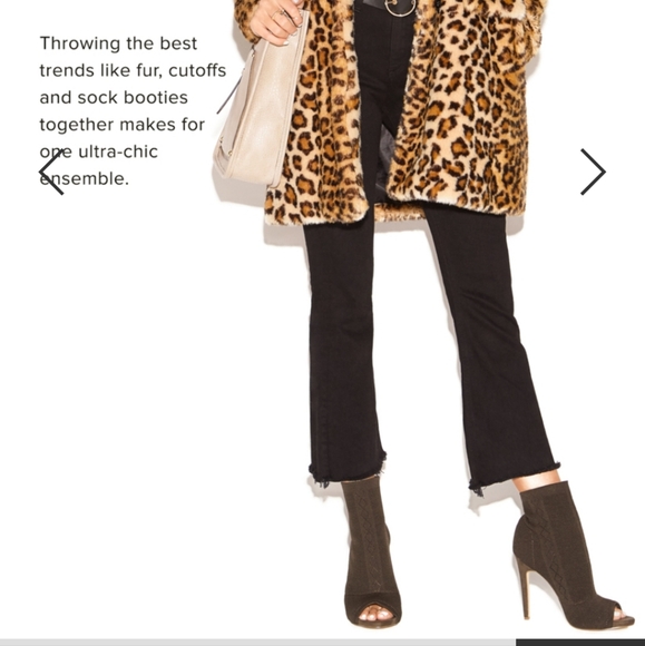 NWOT Anka Ankle Knit Booties In Black Heels - Picture 4 of 16